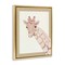 Stupell Industries Sweet Giraffe with Bows Floating Frame, design by Sadie Harper